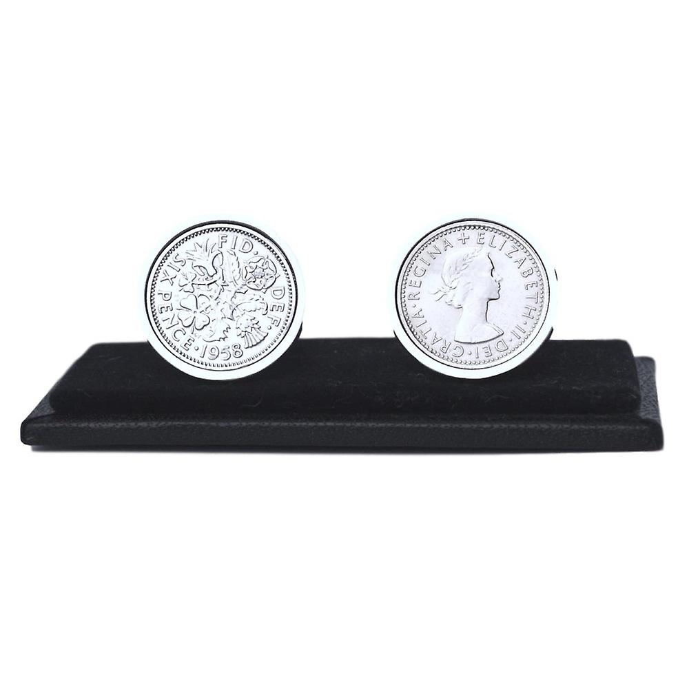 Lucky Sixpence Cufflinks | 1958
