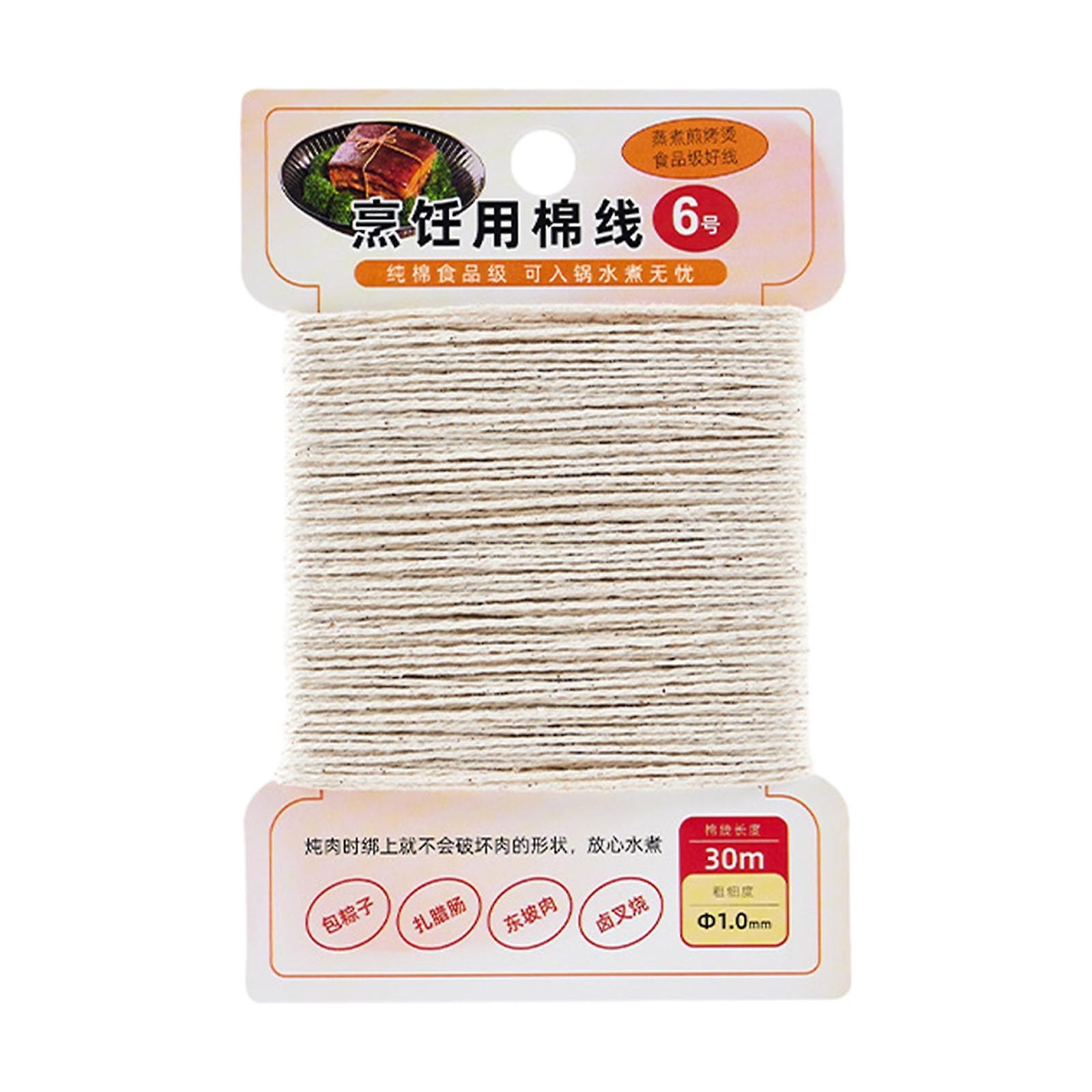 Cooking Twine Baker String Twine DIY Portable Cotton Cooking Meat Rope Cord Wrapping String for Gift Wrapping Turkey Chicken