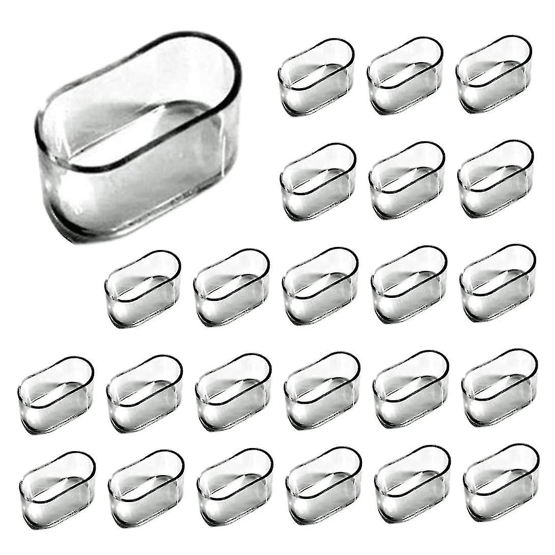 30 Pcs Chair Leg Caps, ovale Silicone Meubles Pieds Pads Table Cover Floor Scratches Protectors-mxbc