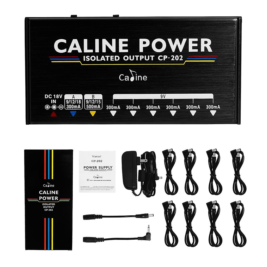 Effect Pedal Board Power Supply Output for 9V/12V/18V Pedal Power with Blue LED