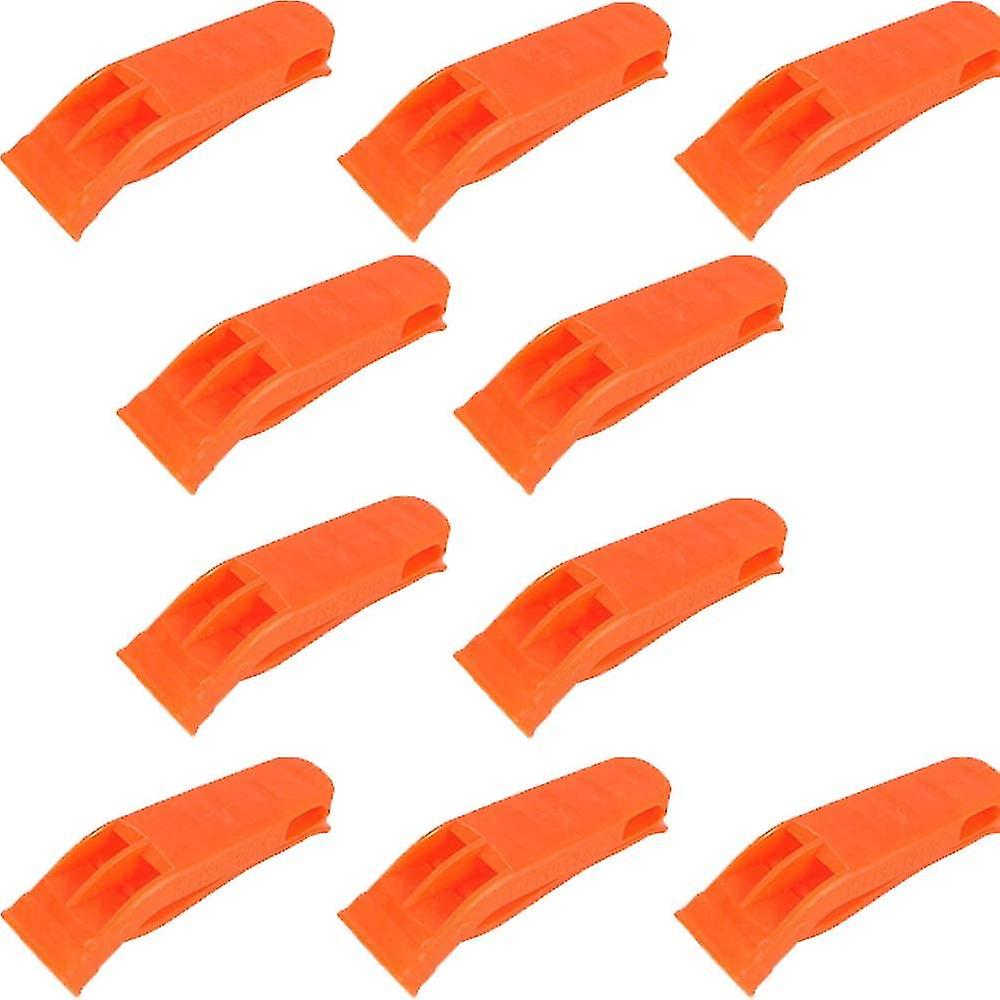 10 Stück Notfallpfeife, Schiedsrichterpfeife Überlebenspfeife, Freiluftpfeife