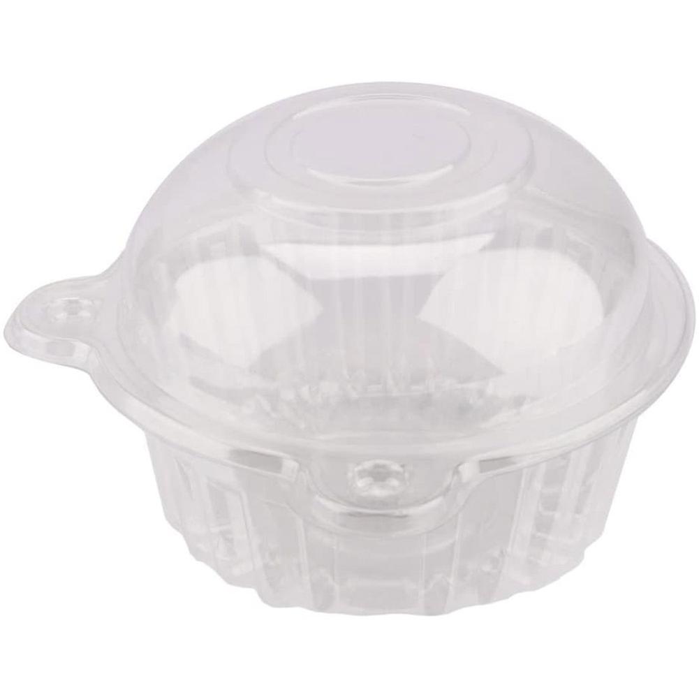 400x Clear Plastic Cupcake Box Single Cake Case Muffin Pod Dome Holder Container