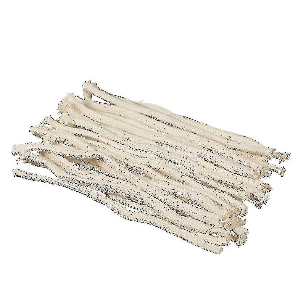 New 50 Pcs 1/4" Oil Lamp Wicks For Burner Round Cotton Kerosene For Burner Replacement Candle Lamp For Burner 16cm/6" Length For Lantern Stove fast