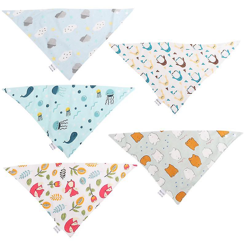 5pcs Toddler Drool Bibs