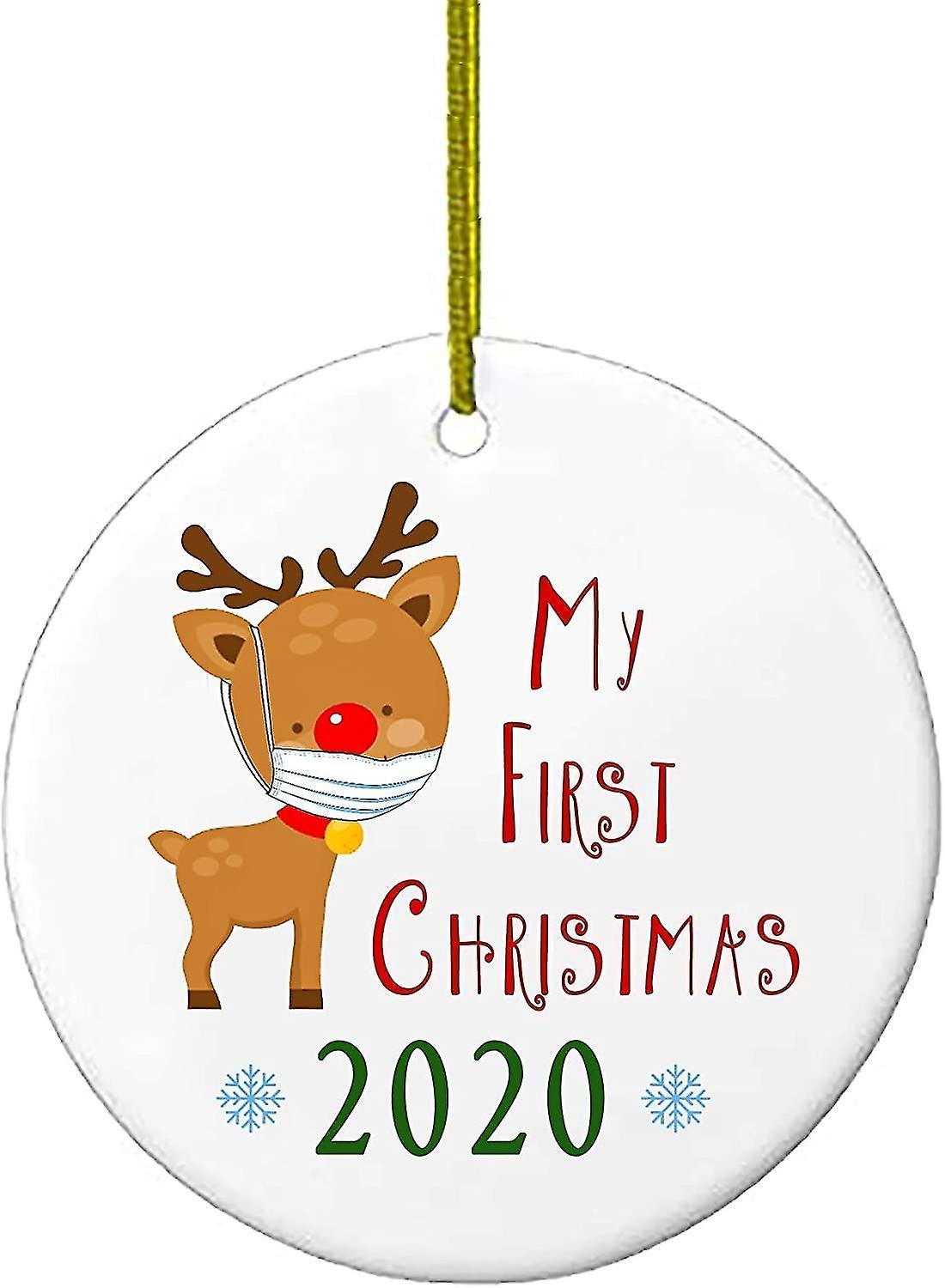 2020 Jul Prydnader Bakgrundsbelysning Karantän Xmas Gåvor Presenter För Träd Dekoration Jul Deco