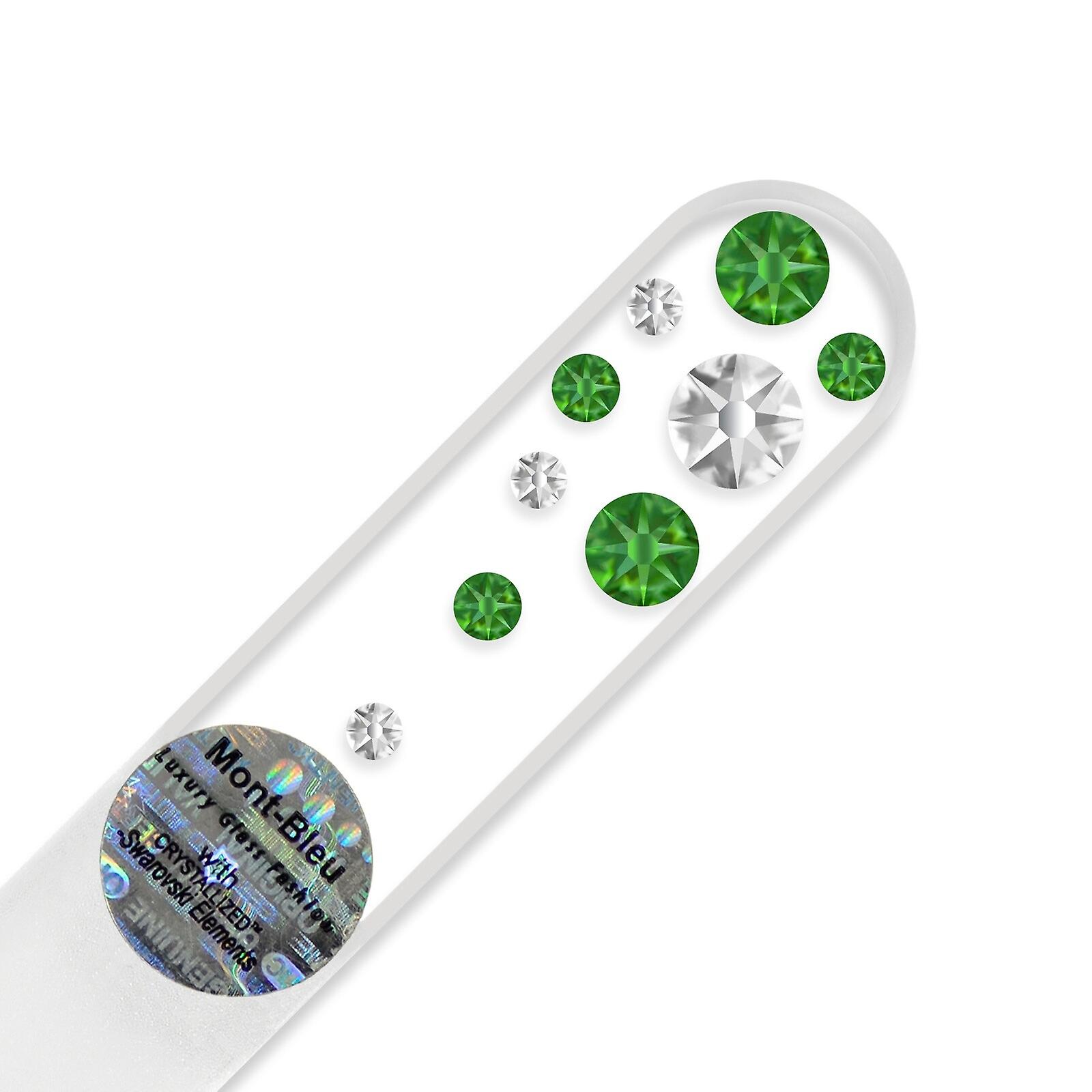 Mini nail file W-S - Fern Green - Crystal