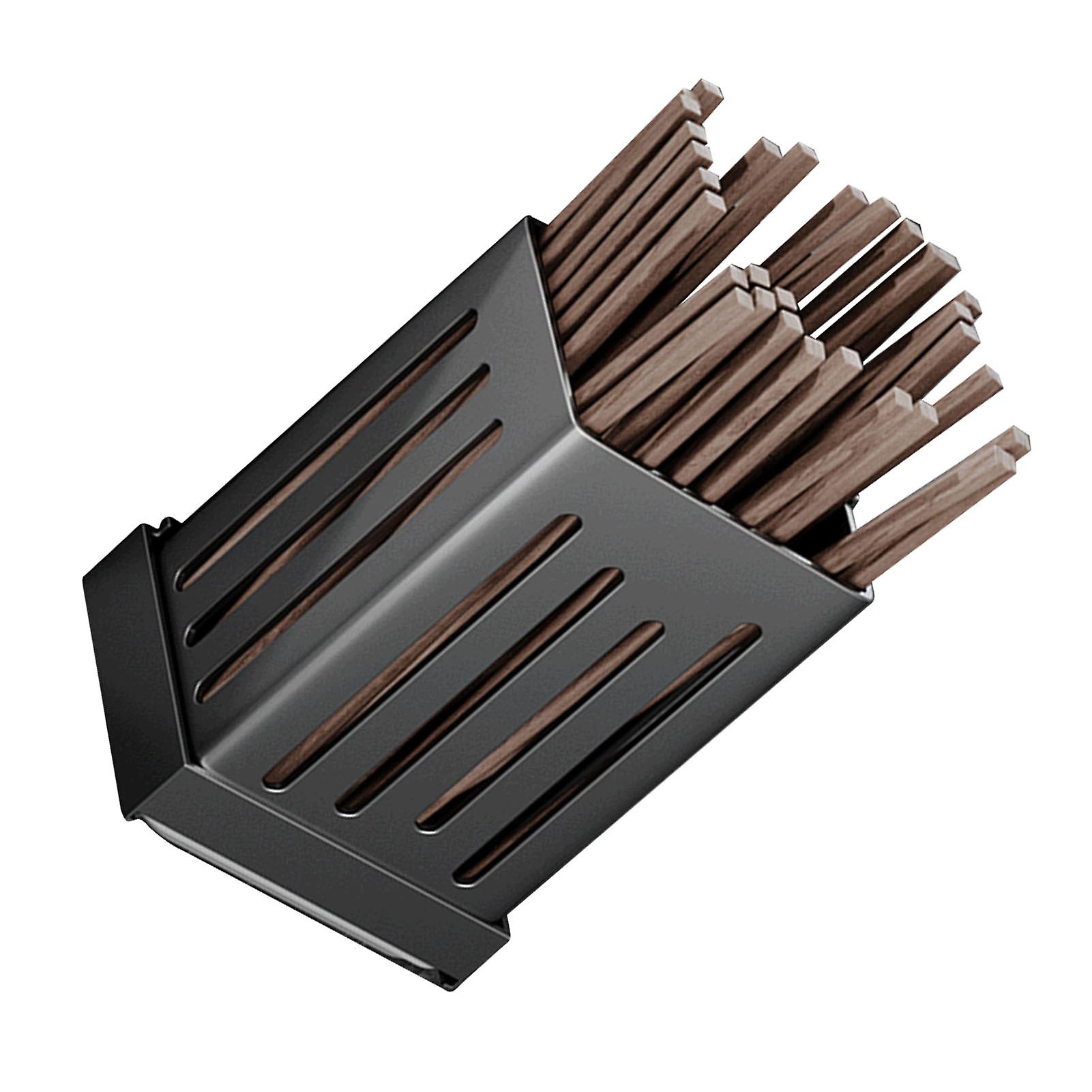 Kitchen Utensil Holder Space Saving Wall Mounted Chopsticks Spoon Basket with Drainage Function 