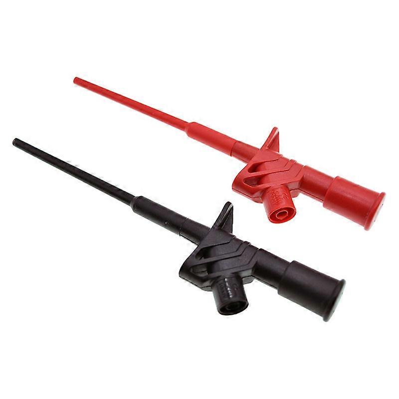 High Voltage Flexible Test Probe - 2 Pcs Insulated High Voltage Flexible Test Probe Professional Fast Test Hook Clamp(4mm)