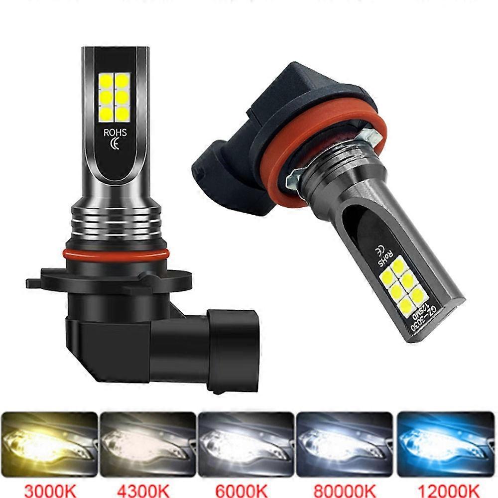 2 stuks 9005 9006 autolicht H11 H8 LED Mist H9 H10 H1 H3 Lampen DRL H4 H7 Auto Head Driving Running Lights 6000K 8000LM 80W 12V