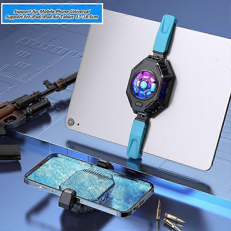 مبرد عالمي للكمبيوتر اللوحي للهاتف مع ضوء RGB لمبرد ألعاب PUBG