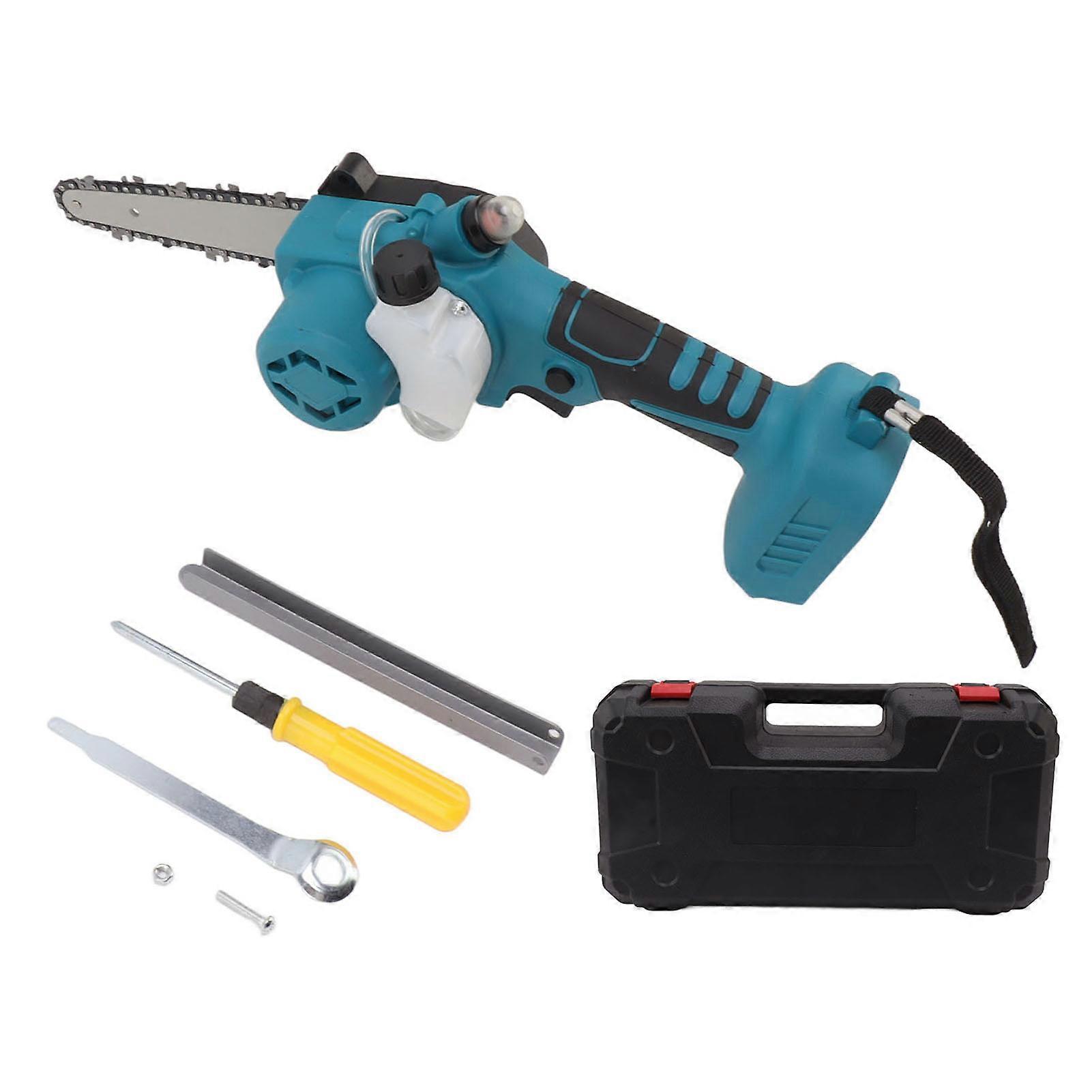 Electric Chainsaw Cordless Brushless Handheld Portable 6in Saw Kit Woodworking Cutting Tool 650W NO.3742