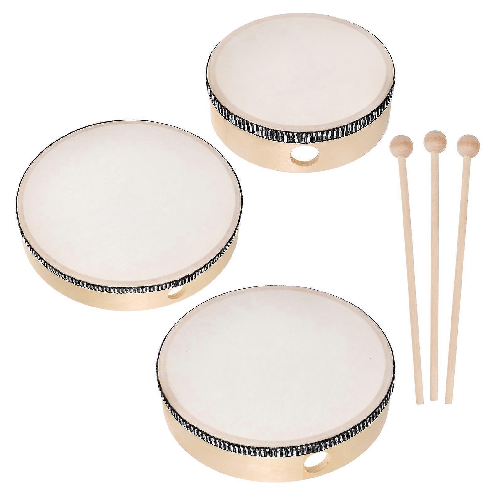 6pcs 6 polegadas 8 polegadas 10 polegadas crianças mão tambor percussão madeira frame tambor conjunto