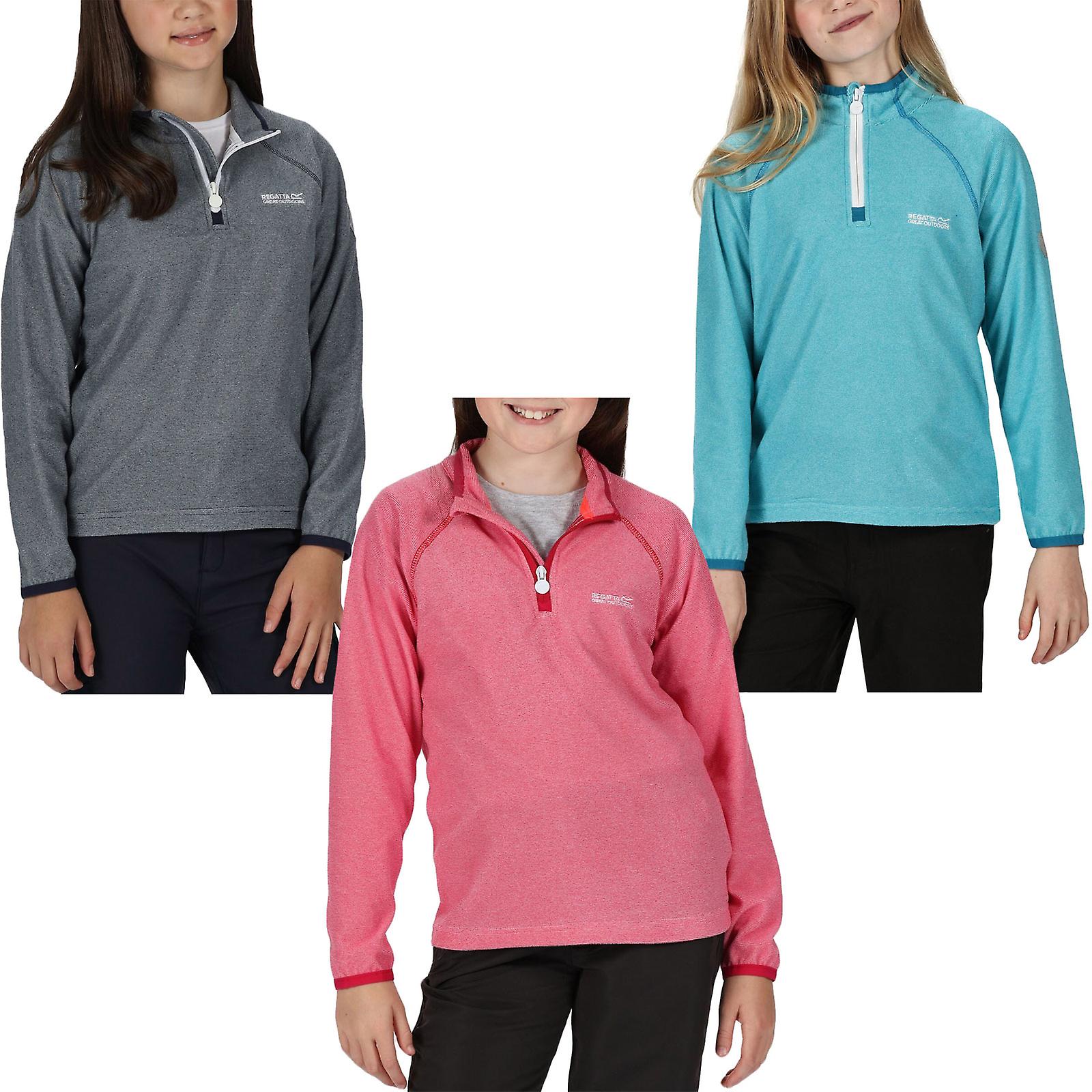 Regatta Kids Loco Half Zip Mini Stripe Outdoor Pullover Fleece