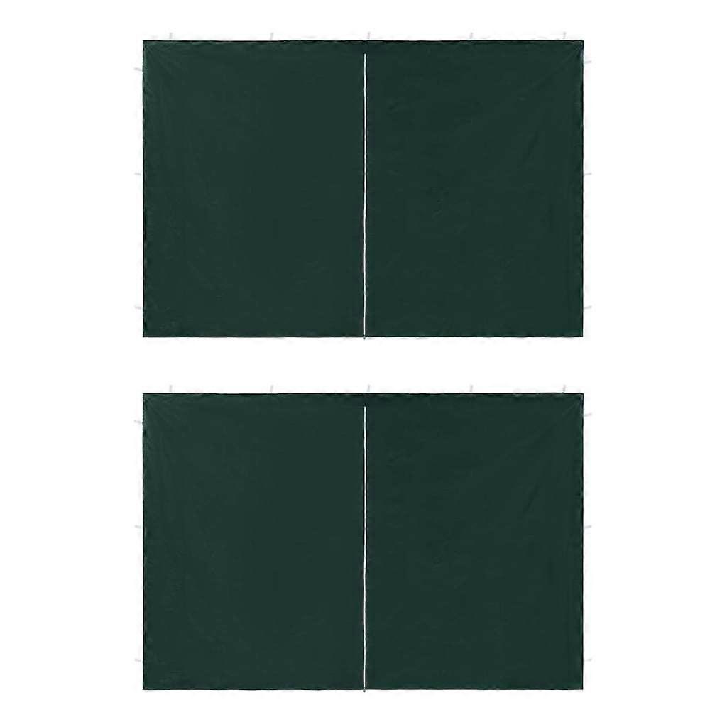 Partytent Zijwand 2 stuks met Rits PE Groen