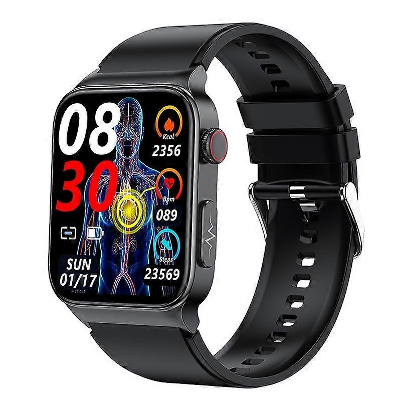 1.83-inch smart watch non-invasive blood sugar hand ECG+PPG body temperature blood oxygen ECG with H