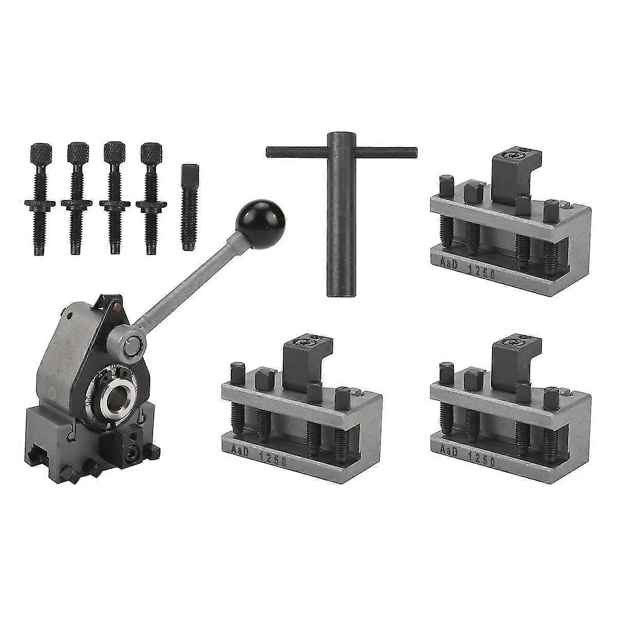 Lathe Quick Change Tool Post Set WM210V&WM180V&0618 12x12mm tool rest compatible with Swing over bed 120-220mm