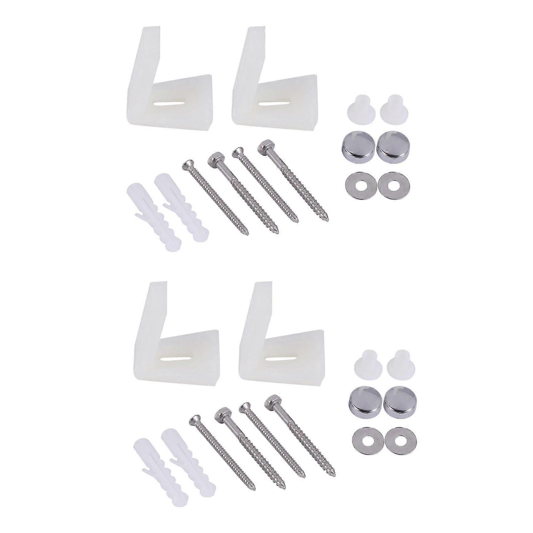 2x الحمام بزاوية الكلمة مرحاض عموم بيديت أو شبه قاعدة تثبيت كيت البراغي