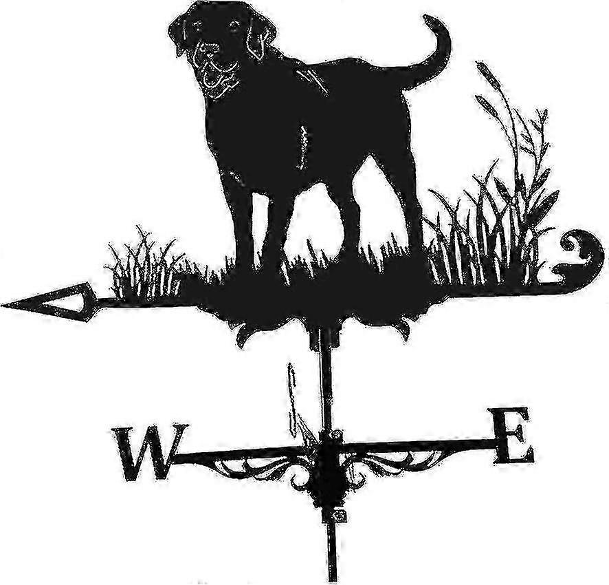 Metal Weathervane Weather Vane Weathervane With Dog Motif, Easy To Assemble, Windproof And Durable