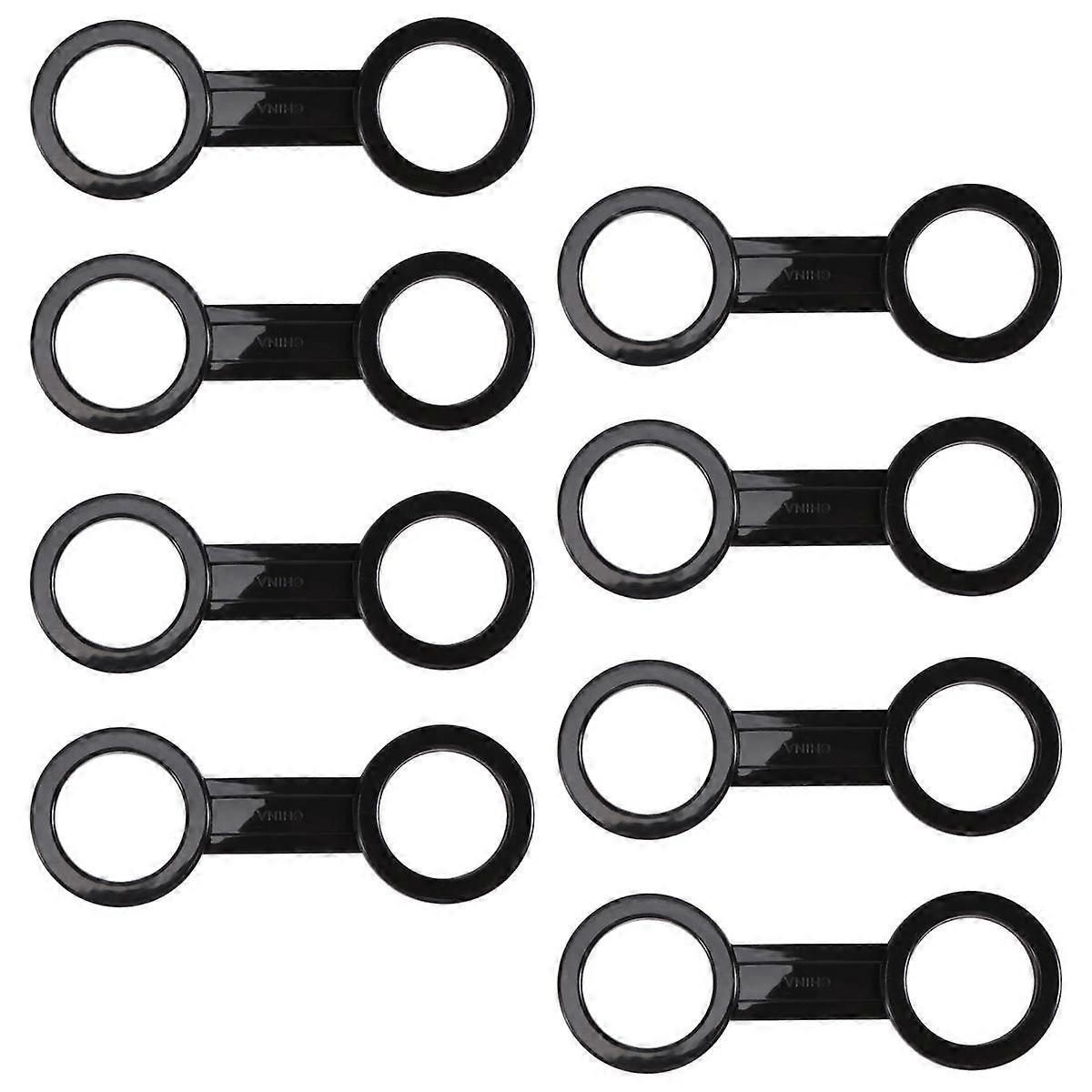8 Pieces Scuba Diving Dive Snorkeling Silicone Snorkel Mask Strap Keeper Holder Clips Retainer Atta