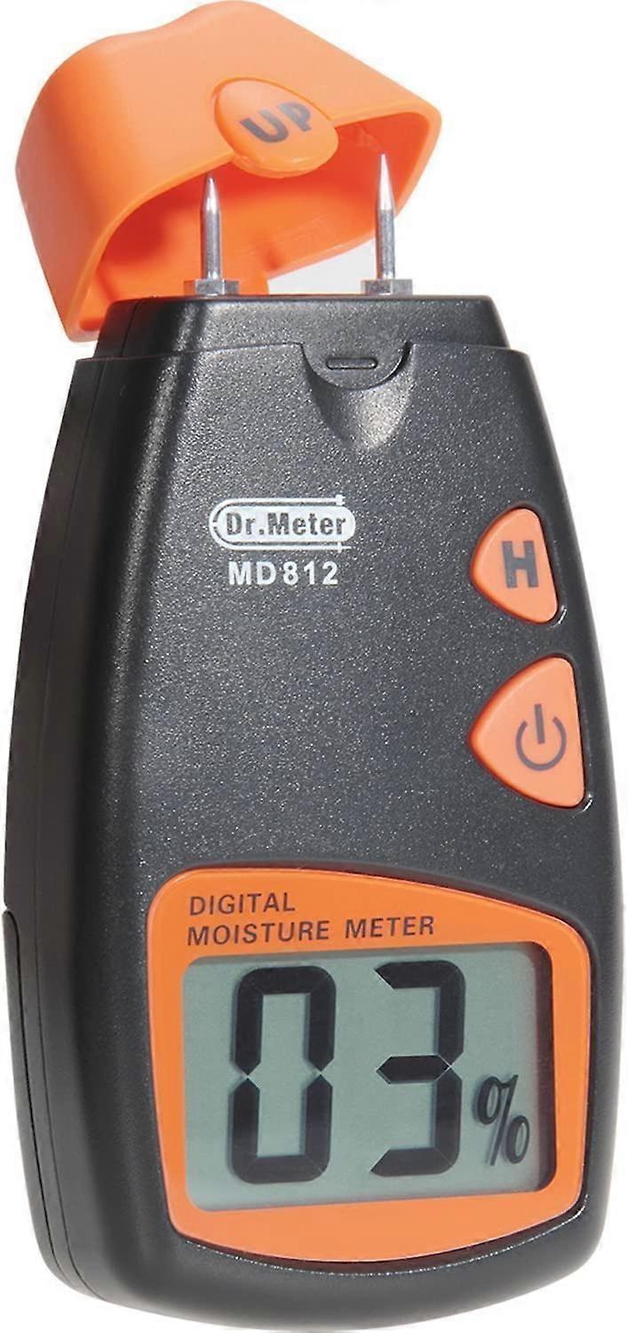 Digital Wood Humidity Humidity Tester Of 2 Pins Portable Wood, Hd Digital Lcd Screen With 2 Spare Pins And A 9V Battery (Both Inclusive) Beach 5%-40%,