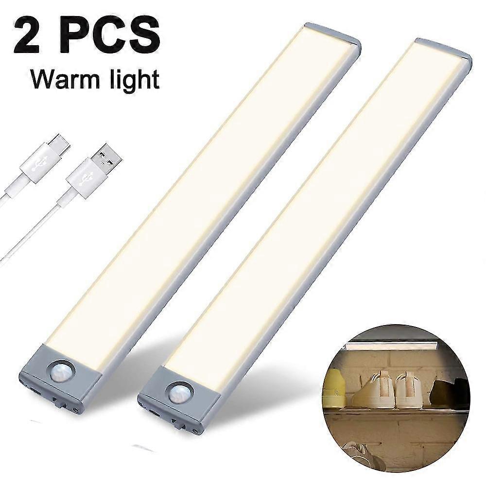 2 Pcs Under Cabinet Lighting Motion Sensor Closet Light