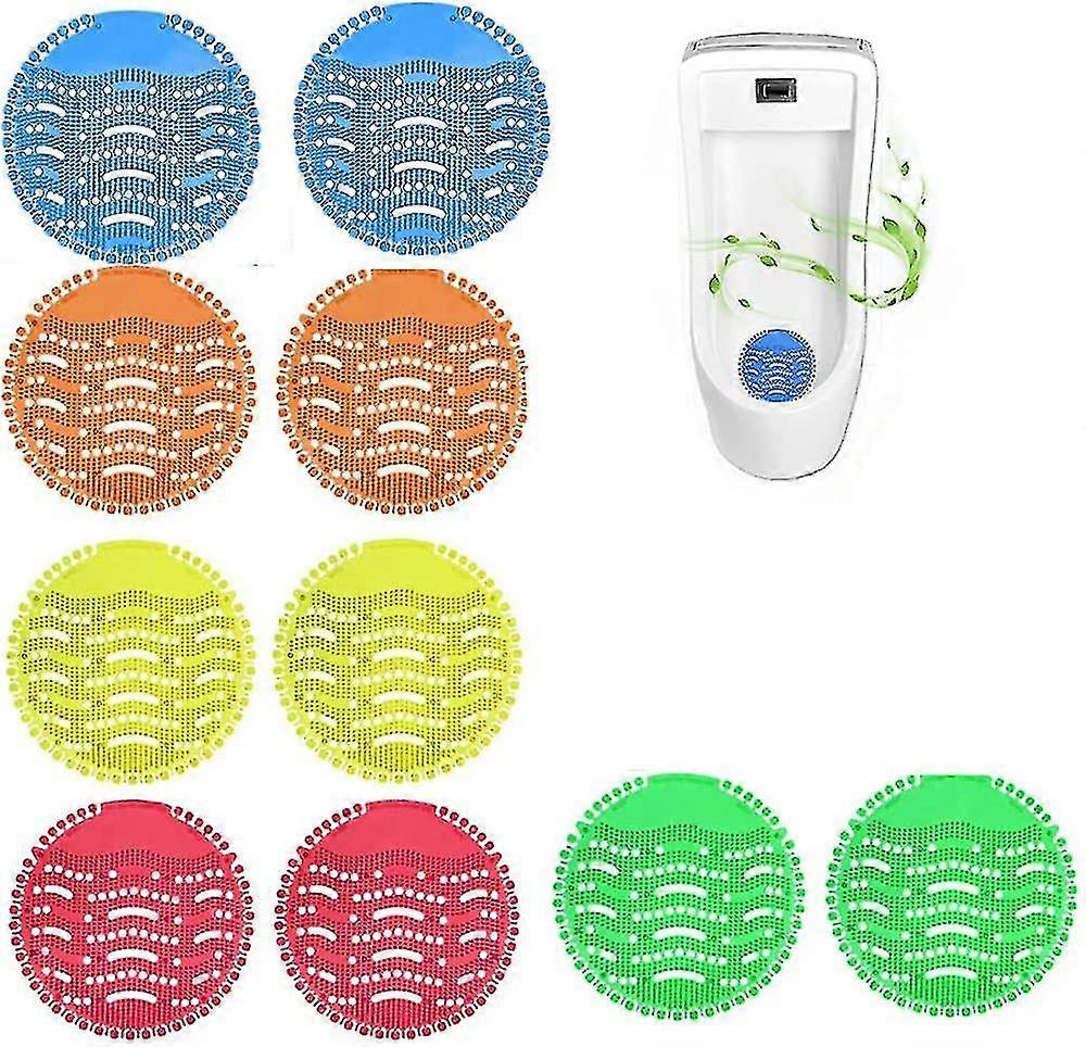 10 Pack Urinal Screen Deodorizer - Urinal Screen, Strong Fragrance, Less Splash, Dirt, Perfumed Fits Most Urinal
