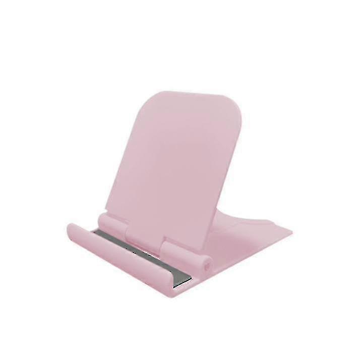 Hmwy-universal Foldable Plastic Stand For Mobile Phone Tablet Desktop(pink)