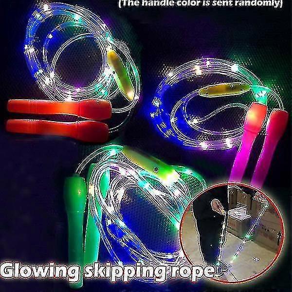 hmwy-kinder led-licht fitness springseil(random color)