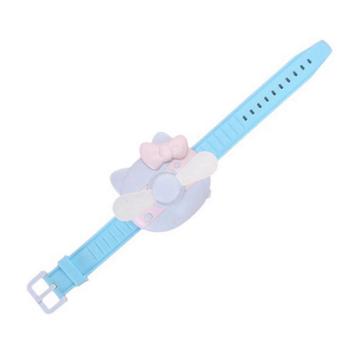 Cute Mini Fan,Watch Design for Children,Portable Fan,Soft Safe Strong Wind,USB Ventilation Rechargeable B