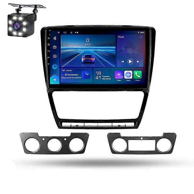For Skoda Octavia 2 A5 2008-2013 Car Multimedia Radio Carplay Navigation Android Auto GPS