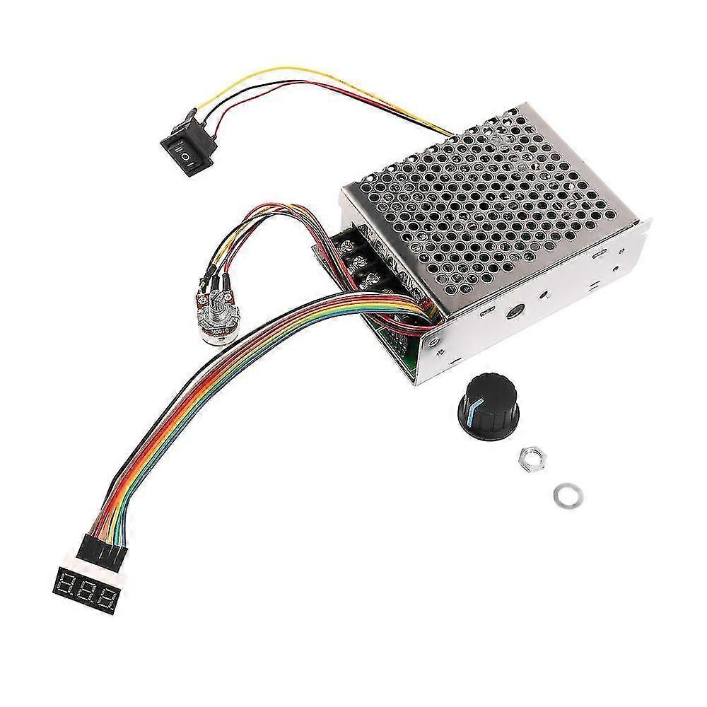 Dc 10-55v 60a Dc Motor Speed Controller Pwm 12v 24v 48v 2000w Max 100a Reversible Potentiometer On/-Yvan