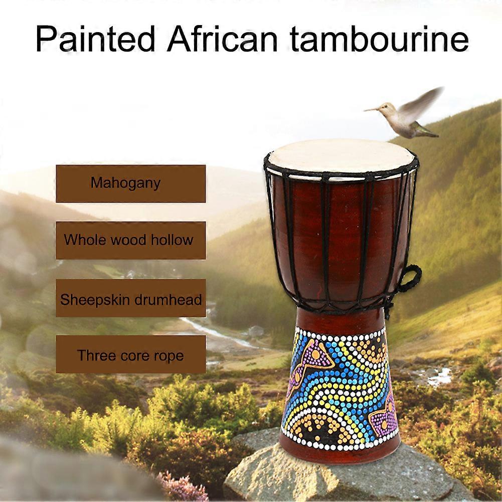 6in Djembe Drum Rugged Durable African Inspired Djembe For Kids