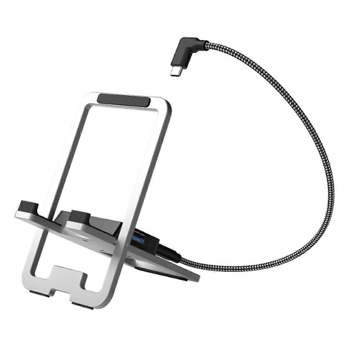 5 in 1 USB C Docking Station, Foldable Metal Charging Stand for /Switch/ Ally X/Legion Go B