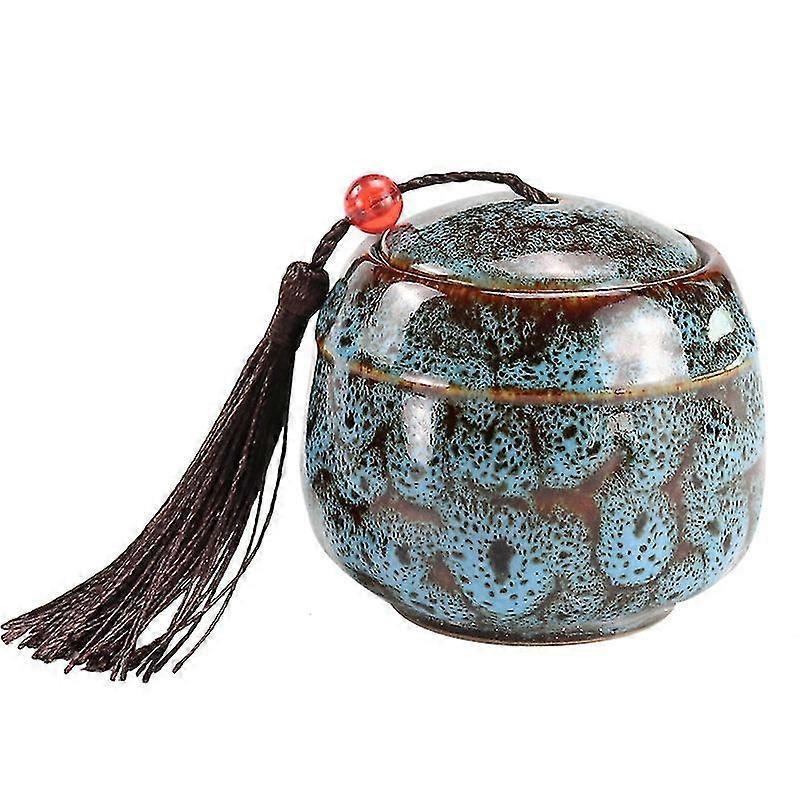 2.4英寸陶瓷宠物棺材骨灰盒宠物纪念骨灰盒带流苏