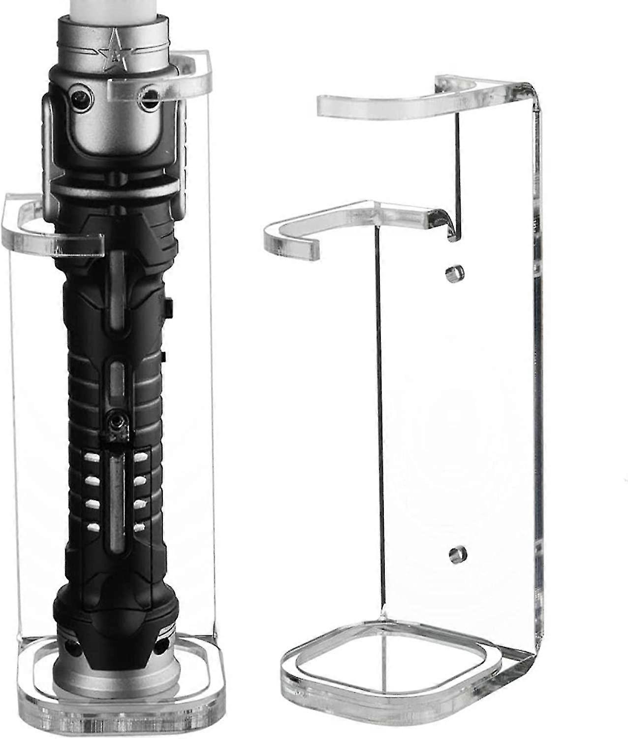 Lightsaber Stand Wall Display - Lightsaber Stand Acrylic Light Saber Display Holder | Lightsaber Display Swords, Light Saber, Swords, Wall Bracket