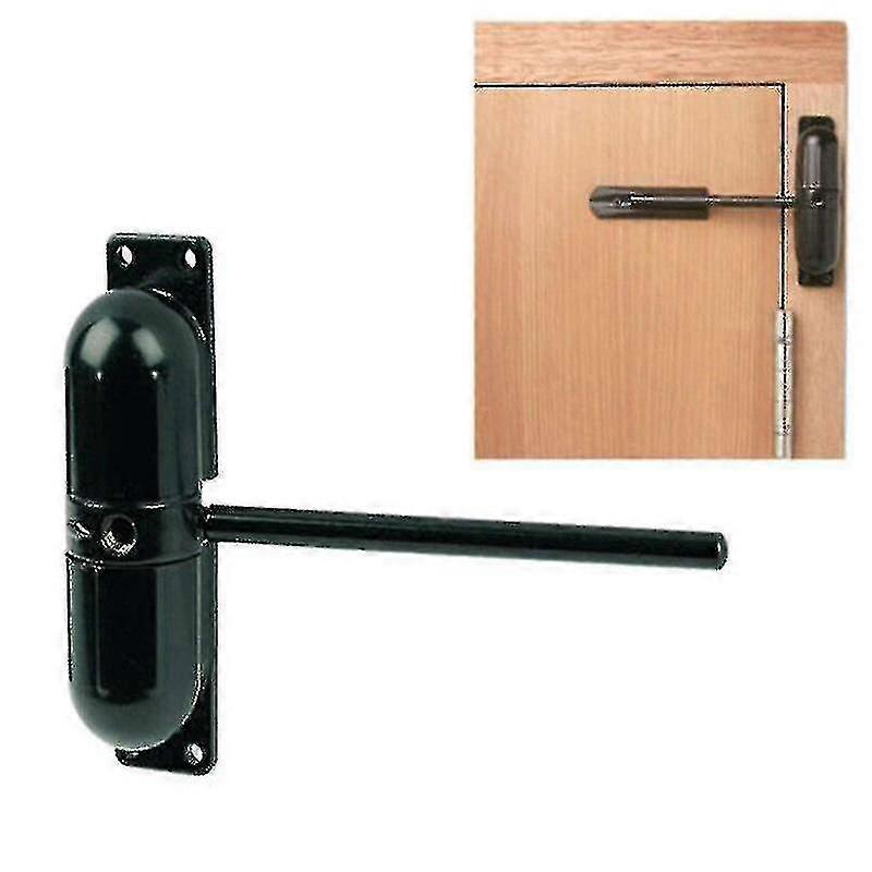 Black 20-70kg Zinc Alloy Adjustable Surface Mounted Automatic Spring Door Closer Door Hardware Zc013