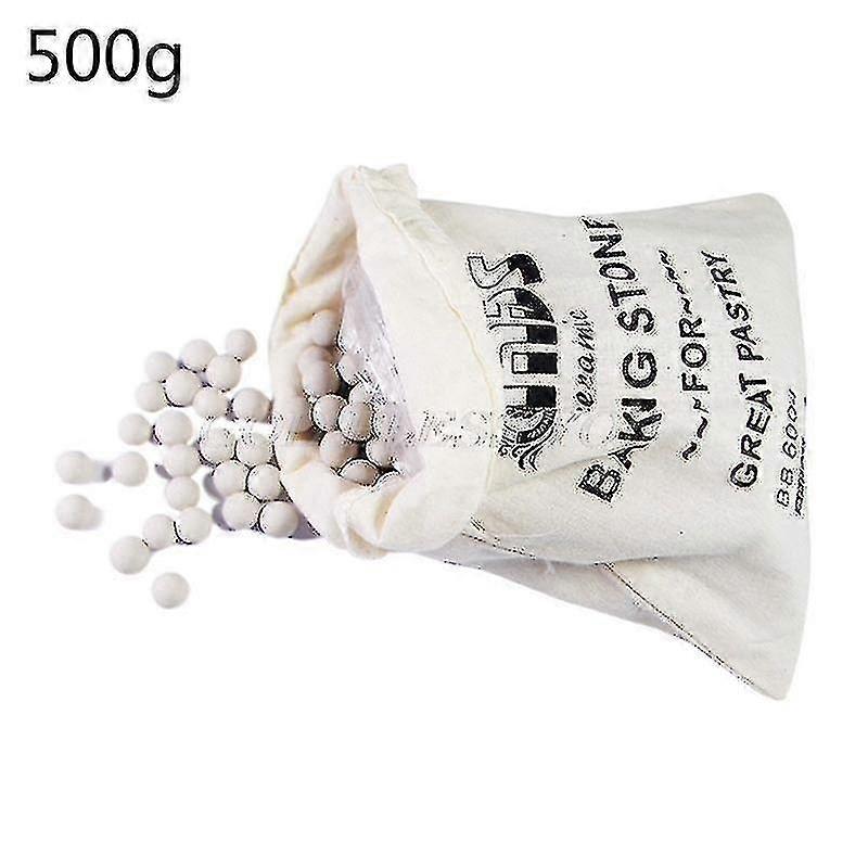 500g Cordierite Pie Baking Beans Beads Press Stone Weights With Storage Bag High Temperature