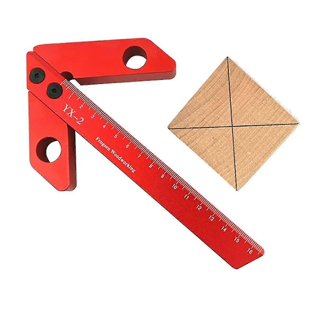 Woodworking Center Scribing Tool 45 90 Center Finder Right Angle Center Scale Center, Woodworking