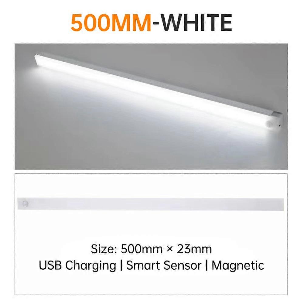 LED Motion Sensor Under Cabinet Closet Light USB Rechargeable Kitchen Lamp Strip