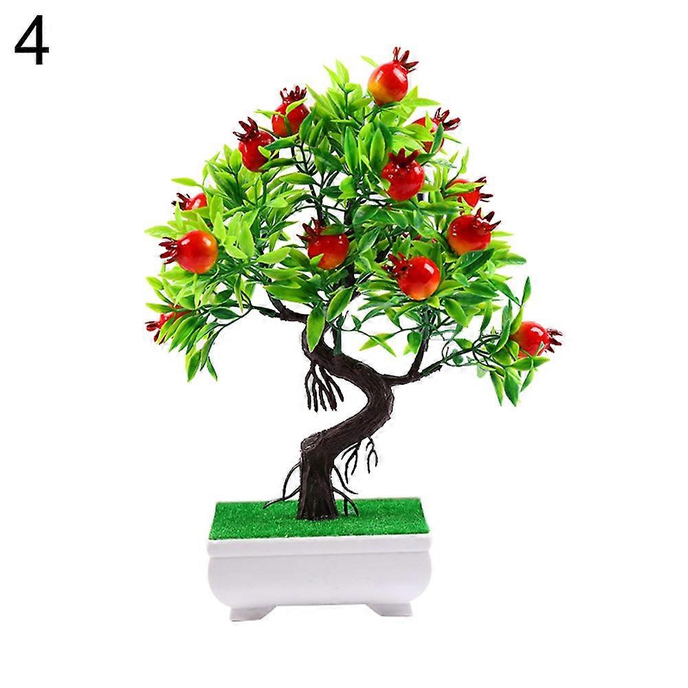 1Pc Artificial Flower Fruit Tree Miniascape Restaurant Home Table Bonsai Decor