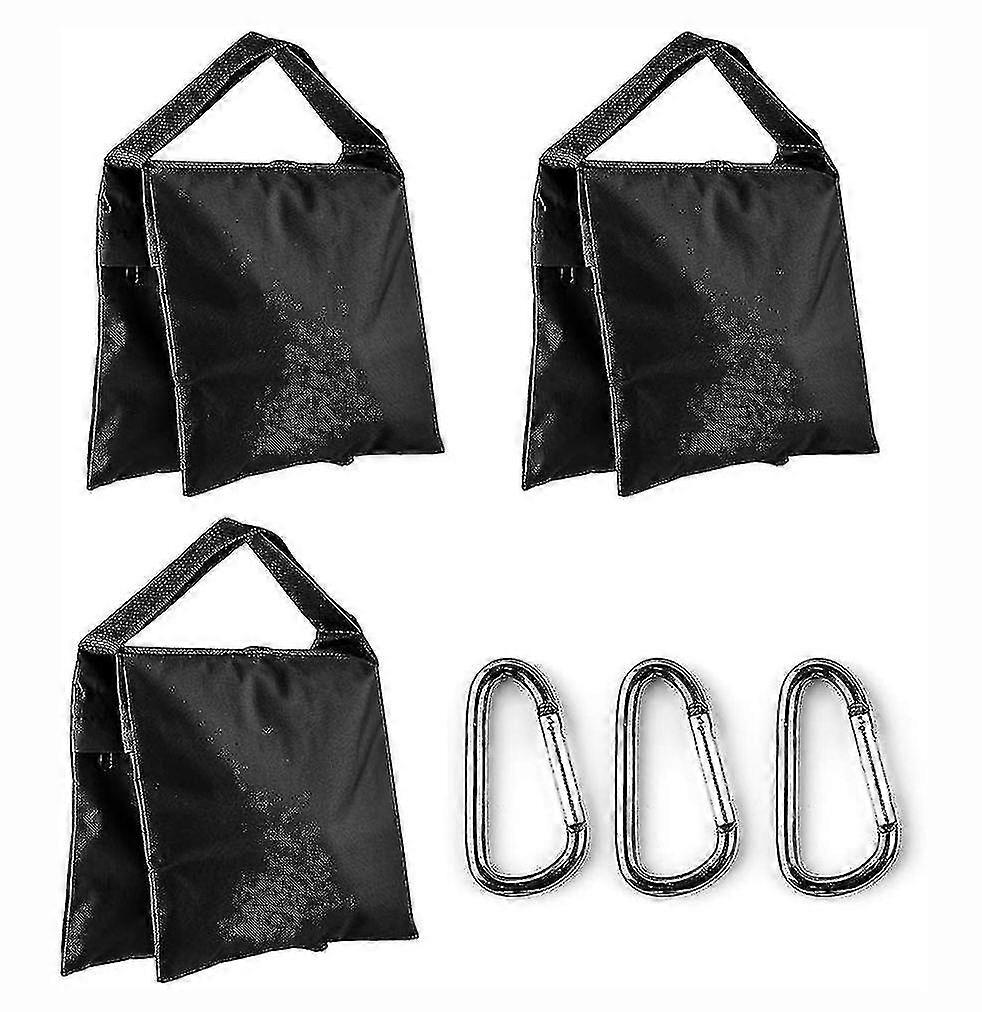 3 Pack Black Heavy Duty Sandbag With Hooks For Camera Tripod