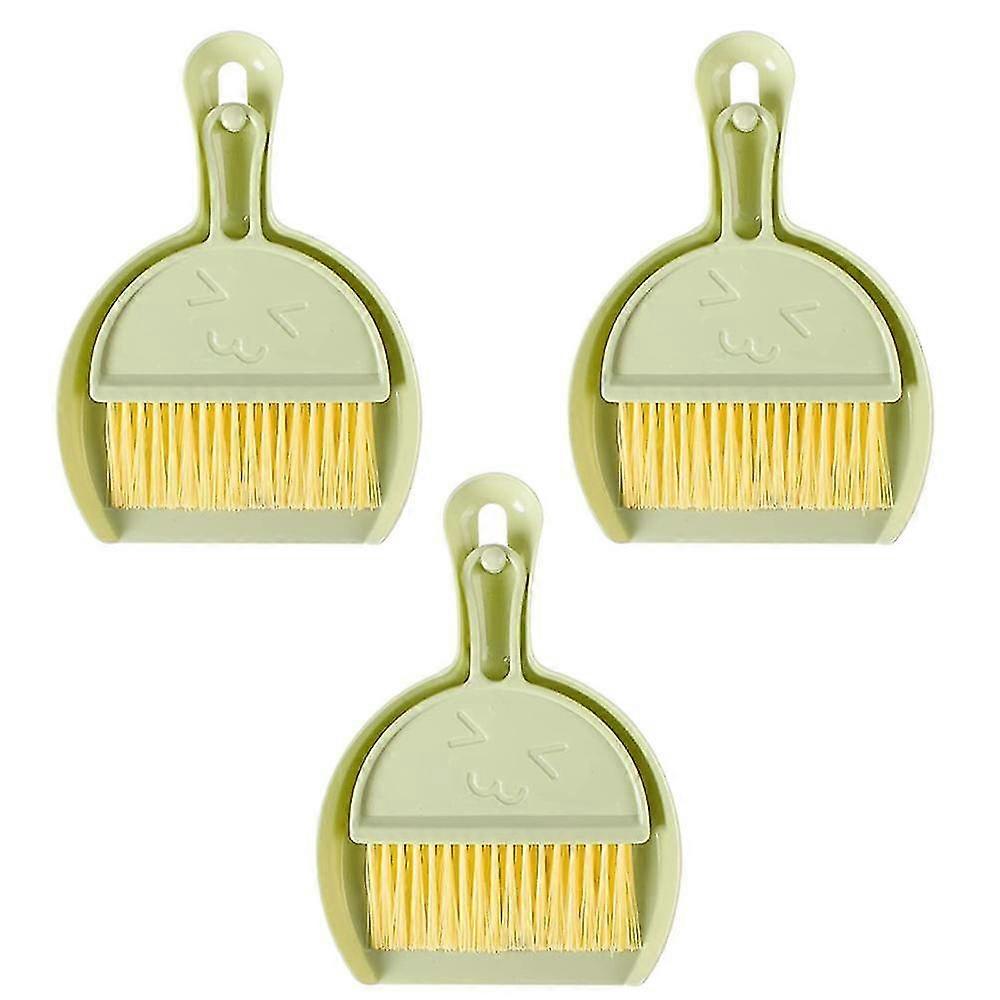 Small Dustpan And Brush Set Mini Dustpan And Brush Set Three-piece Small Broom And Dustpan Set