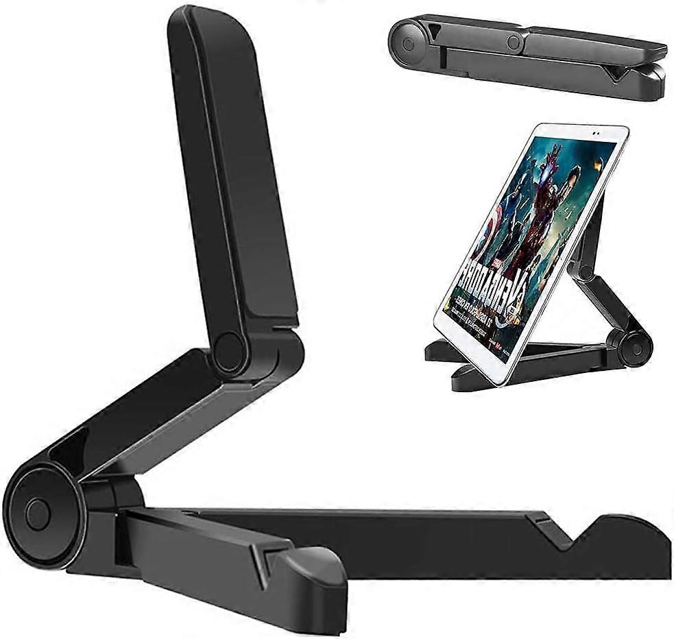 MUJIXI Desktop Tablet Stand, Adjustable Portable Tablet Stand Holder for iPad Samsung Galaxy and Kindle Fire Tablets, Desktop Phone Holder for iPhone