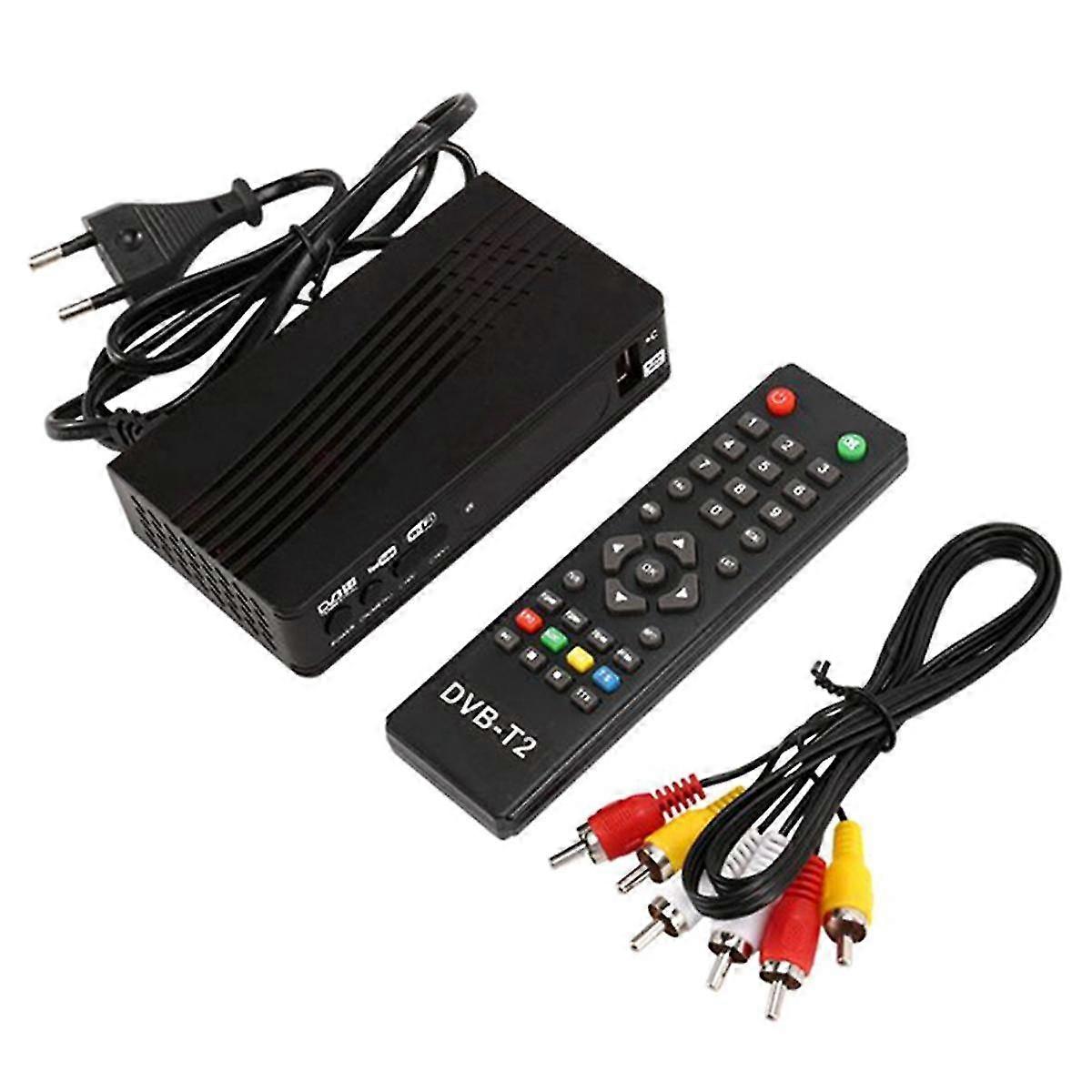 Hd99 FTA Hevc 265 DVB T2 موالف التلفزيون الرقمي 265 استقبال التلفزيون كامل HD Dvbt2 وحدة فك ترميز الفيديو Eu التوصيل