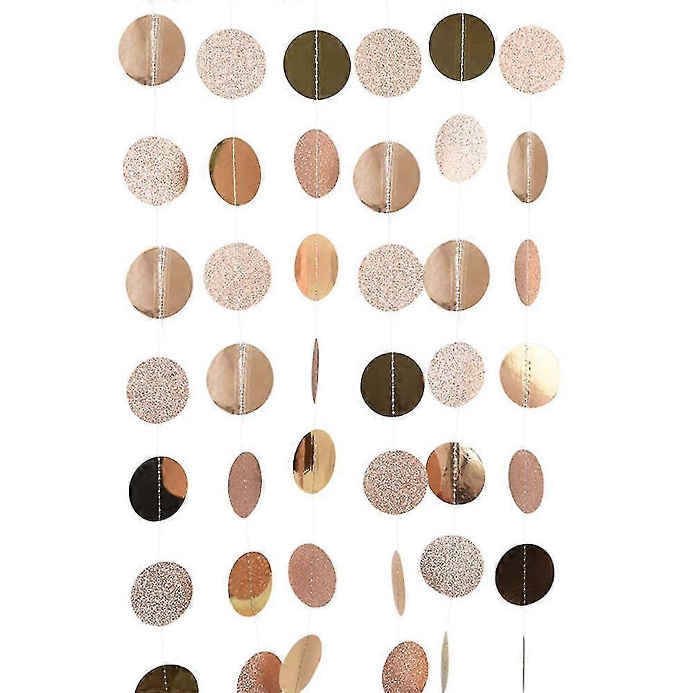 Paper Garland Glitter Circle Dots, For Wedding