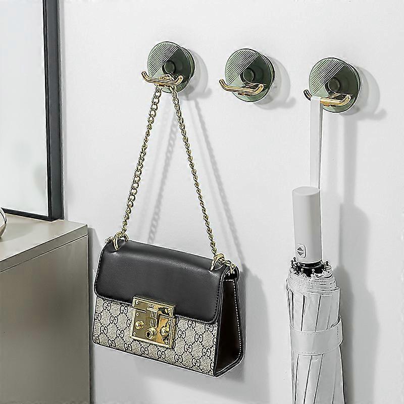 4pcs Of Transparent Green Hook Strong Plastic