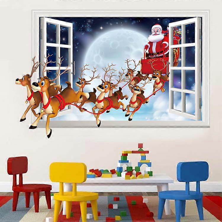 1set Removable Wall Sticker Mural Santa