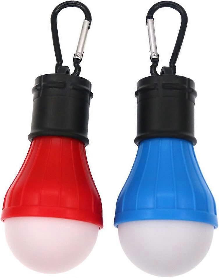 2Pcs Camping Lights LED Tent Lightsred+blue
