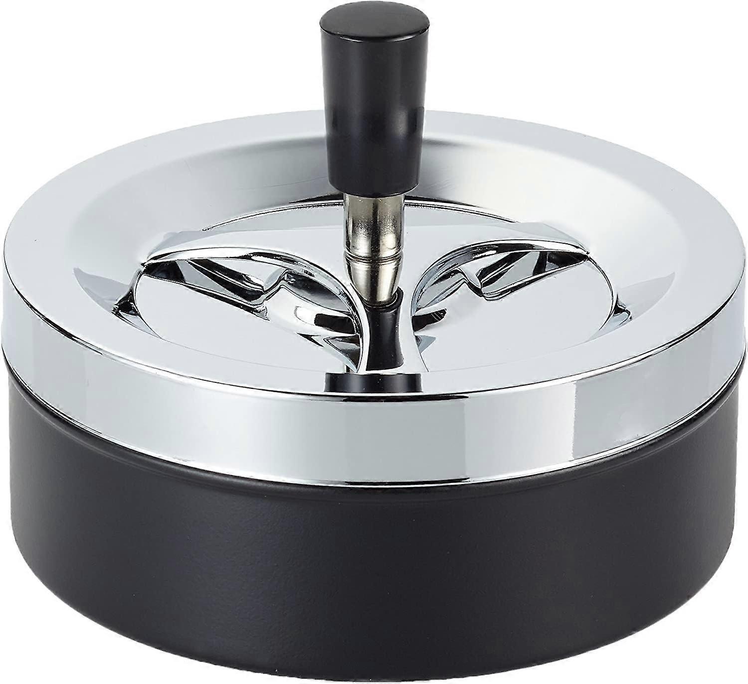 2 Pcs Rotating Ashtray Table Ashtray Wind Ashtray with Lid, 9 x 9.5 cm Ash Holder