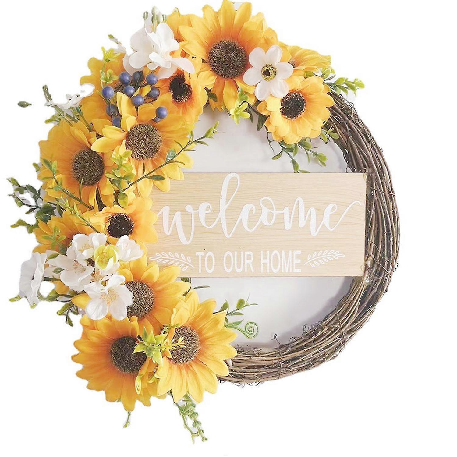 Simulation of a sunflower wreath